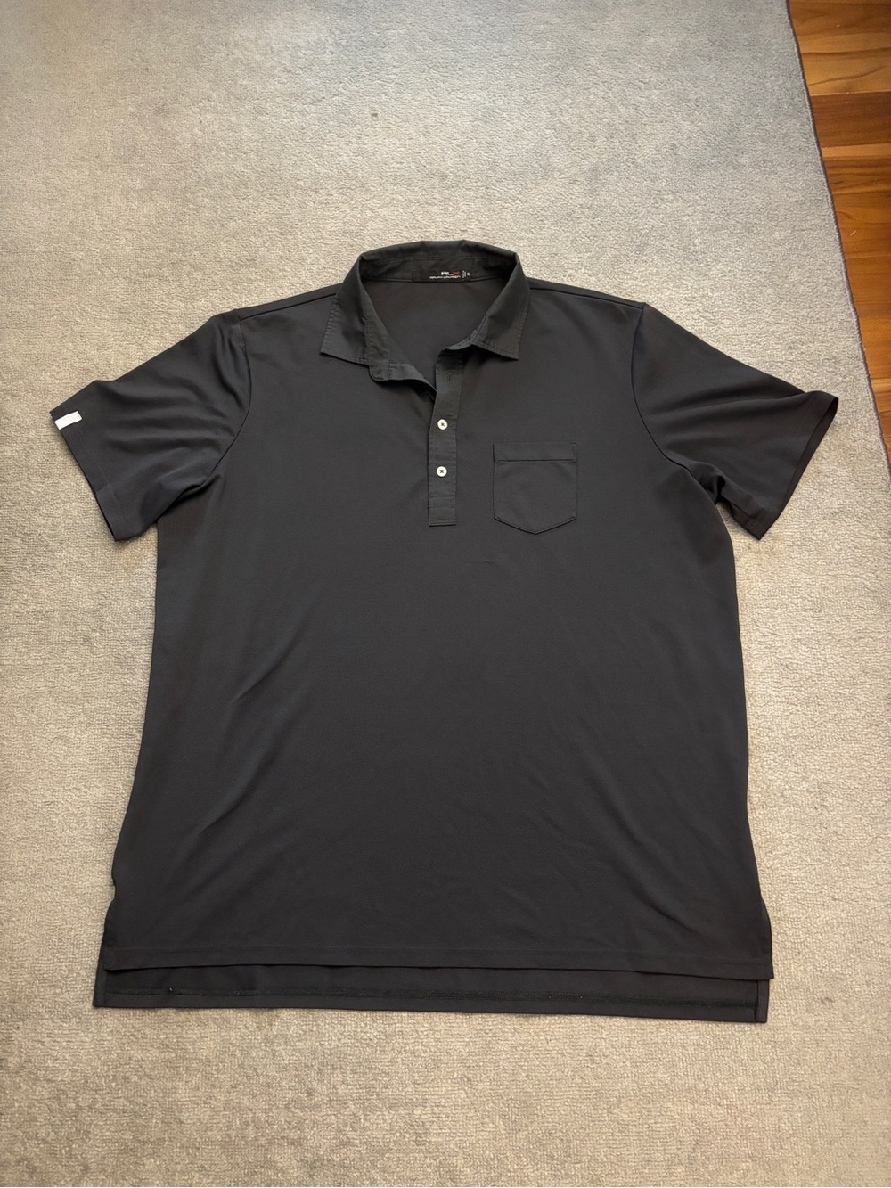 RLX Ralph Lauren Performance Polo Short Sleeve Shirt Black
